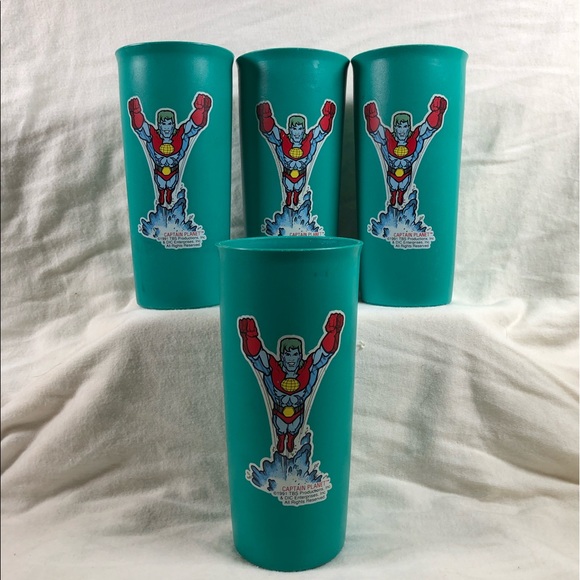 Capitan Planet Tupperware Tumblers - Picture 1 of 4